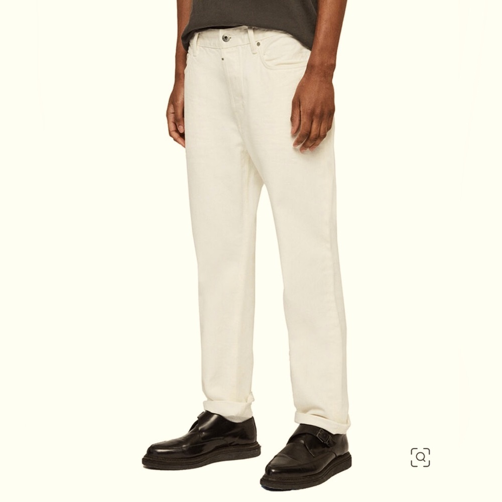 ALLSAINTS RIDGE WHITE JEANS.